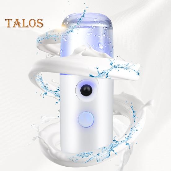 Mini Travel Steamer Cordless Lightweight USB Rechargeable Portable Handheld Steamer for Easy Refill Micro-Particle Mist Skin Hydration