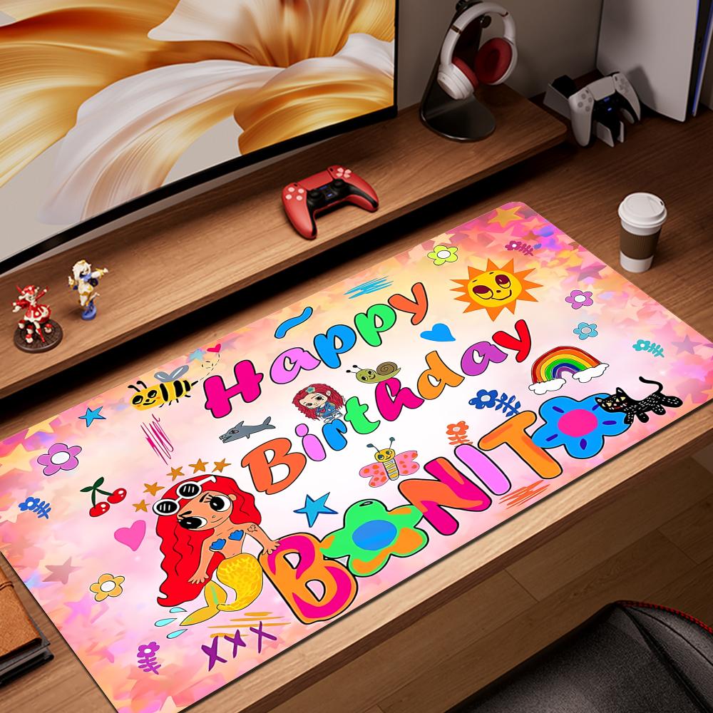 HYBXAXC Karol G Manana Sera Bonito Mouse Pad Abstract cartoon Large 800x400mm MouseMat Gamer Mause Carpet PC Mat keyboard Pad