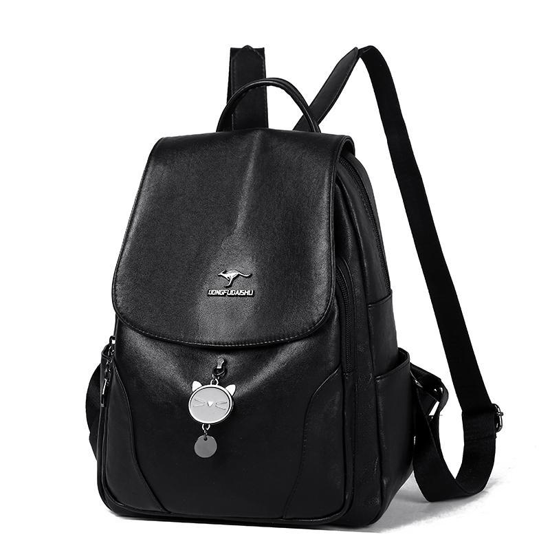Women's PU Backpack Large Capacity Travel Backpack