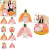 Creative Children's Bunny Doll-transforming Plush Toy With Carrot And Strawberry Options