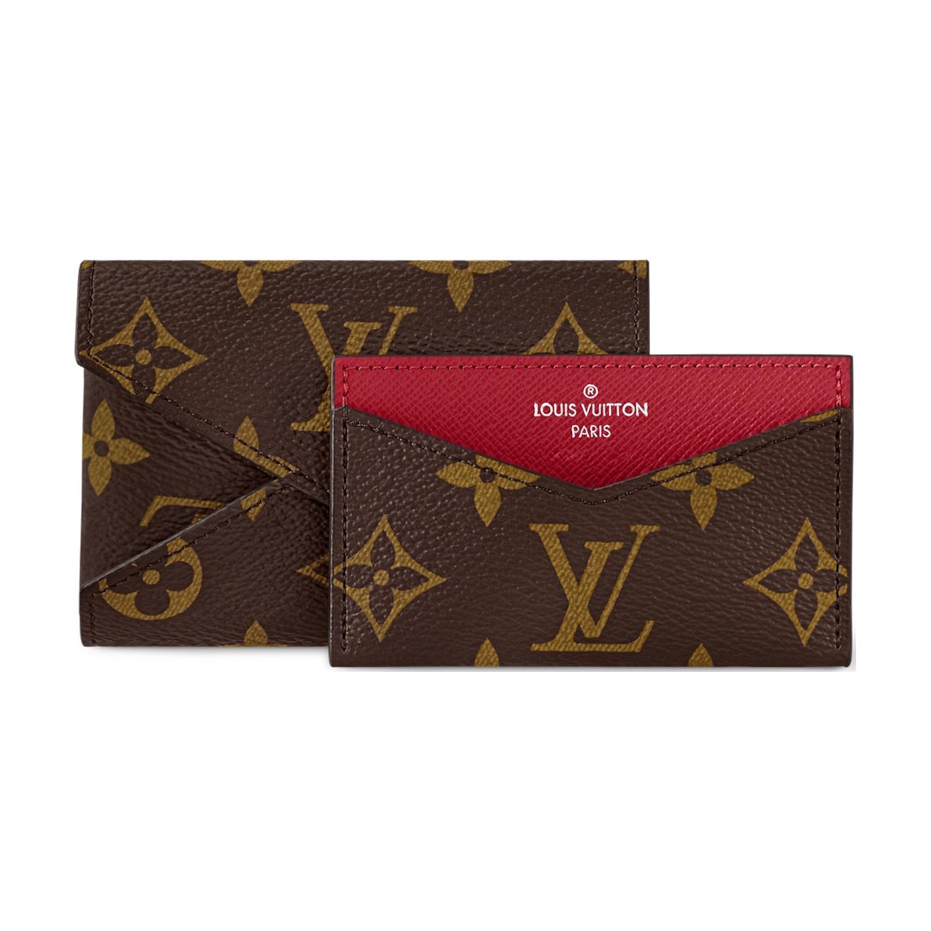 

Louis Vuitton Kirigami Detachable Card Holder Snap Closure Coated Canvas Card Case Women Card Case Deep-Red Brown M12864 Box(Basic Set+Box)