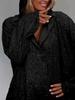 Women's Elegant Sequin Beaded Loose-Fit Hooded Pullover Sweatshirt