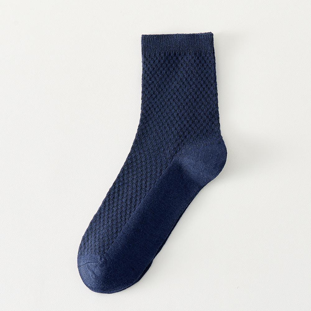 Herren Business-Socken aus Bambusfaser - Vielseitig, Atmungsaktiv, Wadenhoch, Schwarz, Lässig