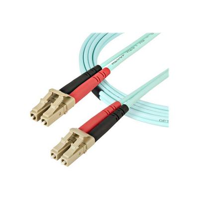 OM4 Fiber Optic Cable - STARTECH.COM - Multimode Duplex LC LC - 1 M - 100 Gb - Aqua