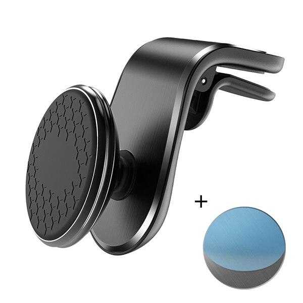 360 Degree Rotation Car Phone Holder Magnetic Air Vent Mount Clip In Car Magnet Mobile Phone Bracket Stand With Iron Sheet