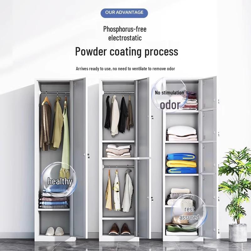Single Door Steel Locker Cabinet for Employee or Dormitory Use