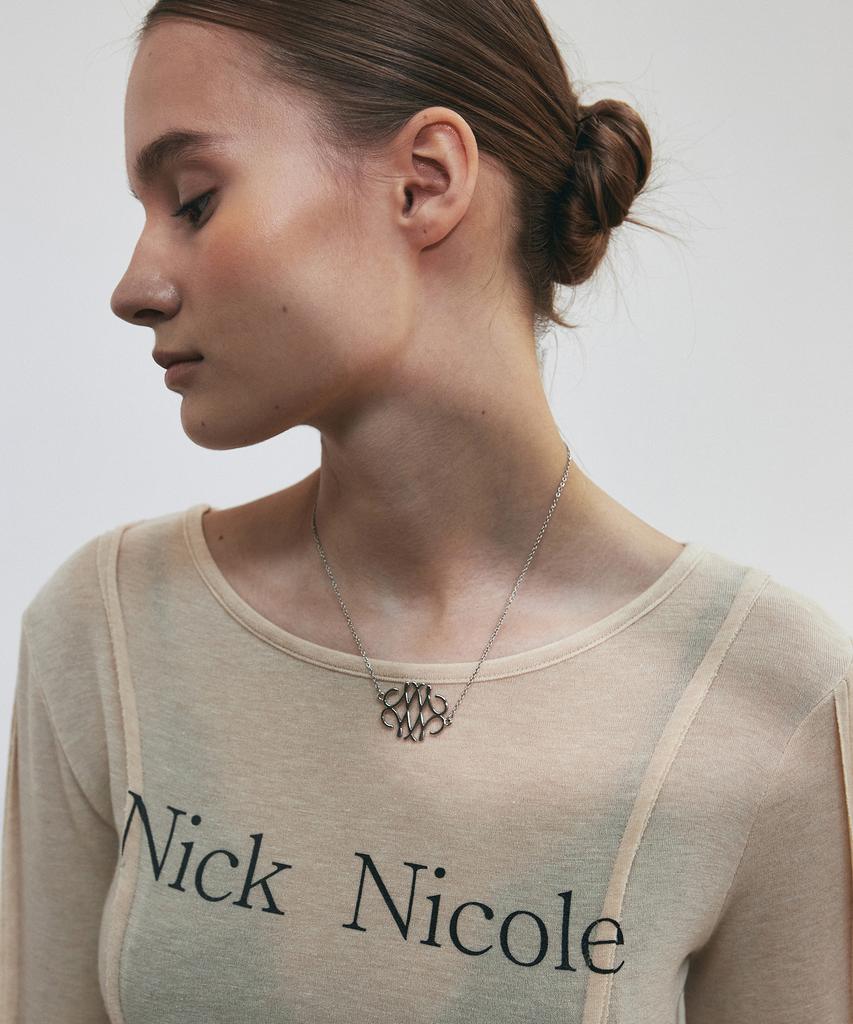 Nigaennikol Nick Pintuck Line Ls Top_Beige