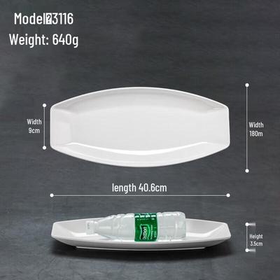 Commercial Melamine Oval Fish Plate