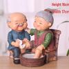 Hand-in-Hand Elderly Couple Figurine: Romantic Home Decor, Wedding or Valentine's Gift