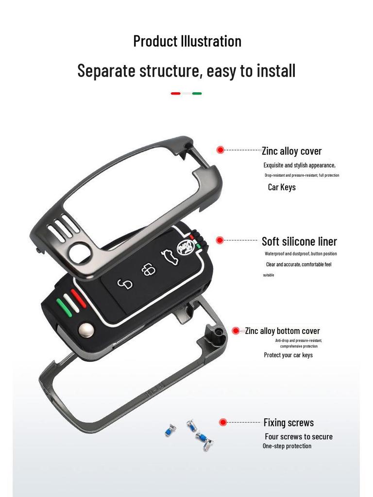 Klasický kryt klíče pro modely Focus a Fiesta (09-13), Ekosport (16-18)