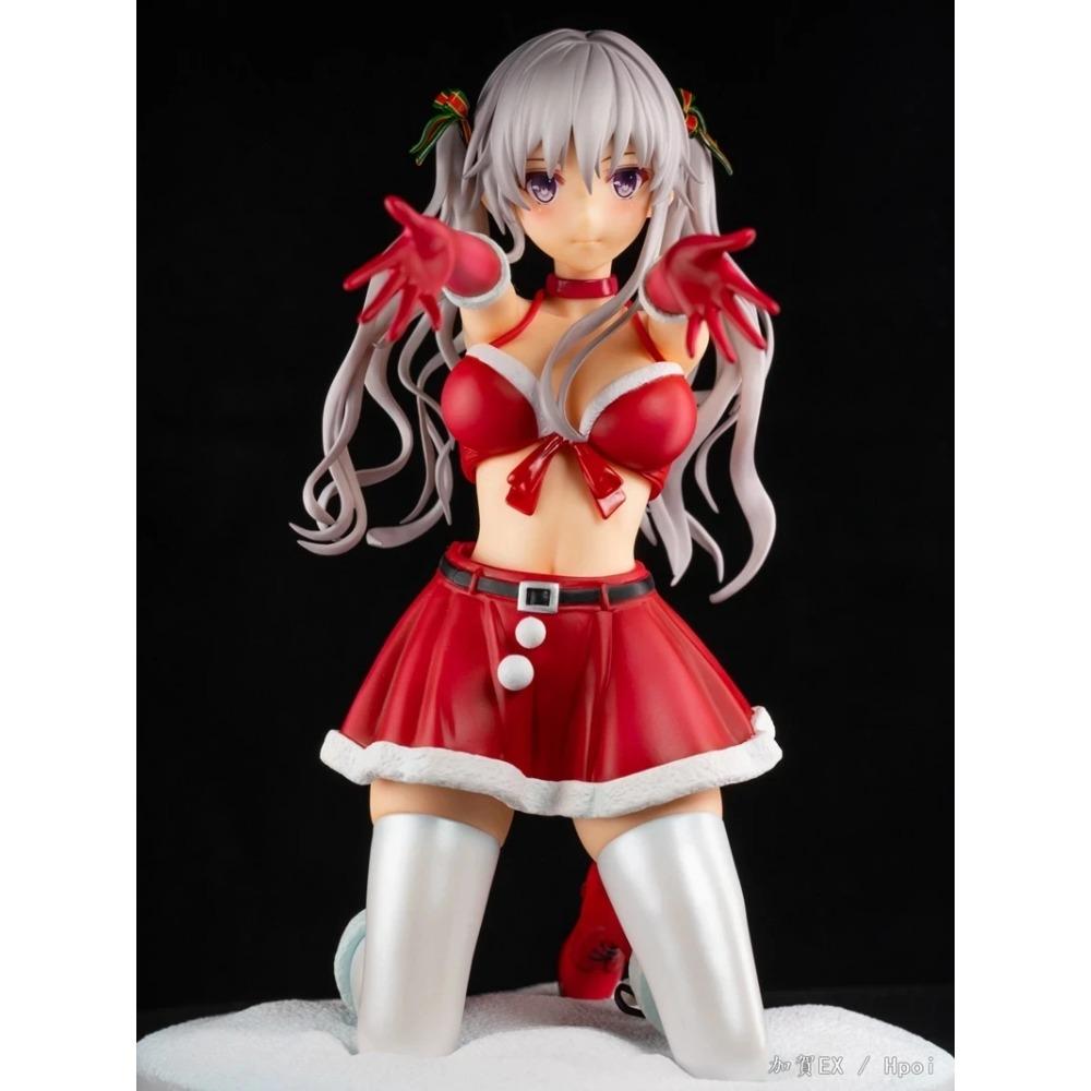 19CM Figurină Anime Hiiragi Snowflake Rochie de Crăciun cu Flori Model Jucărie Chiloți Misaki Kurehito Păpușă Jucărie Figura de Acțiune PVC