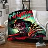 Nightmare Elm Street Flannel Blanket Super Soft Warm Cozy Blanket For Sofa Bed Office Travel Allseason Home Decor Gift