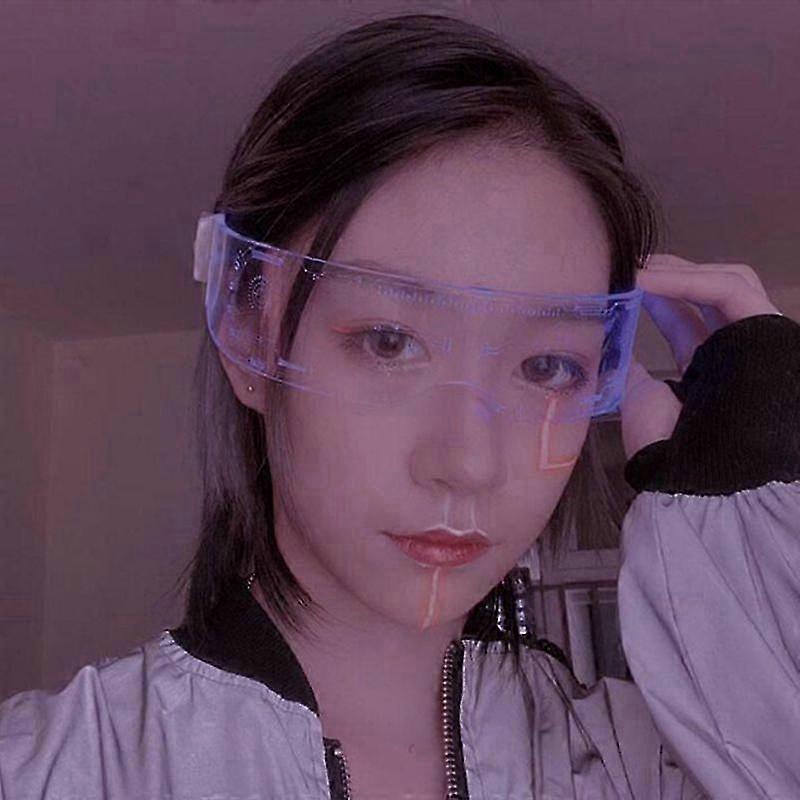 1Pc LED Glasses EL Wire Neon Party Luminous LED Glasses Rave Party Decoration