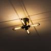 Nordic style ceiling LED for living dining black 4-light light, stylish, antique-style lighting, simple, compatible, cafes, children's rooms,