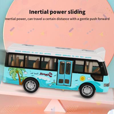 Školní Autobus Zvuk Světlo Model Autobusu pro Turisty Hračka pro Kluky Kovové Modely Vozidel Dárek pro Děti Model Autobusu