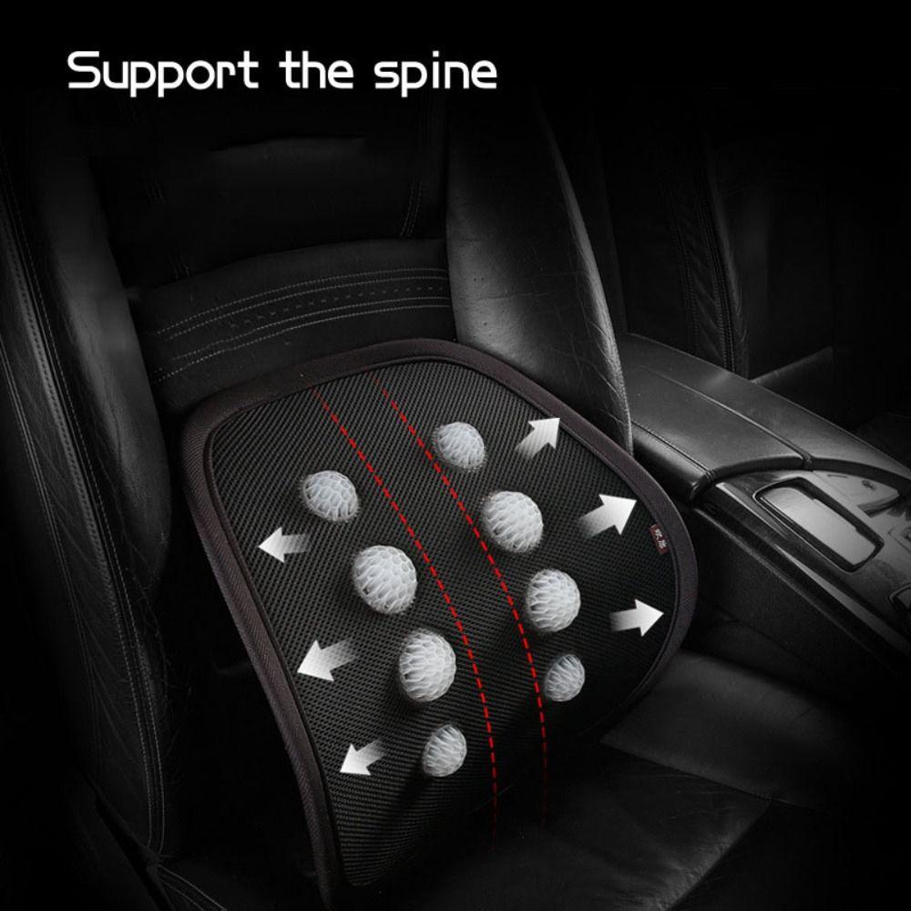 Mesh Lumbar Seat Pillow Breathable Auto Pad Cushion Relieve Fatigue Car Lumbar Support Summer