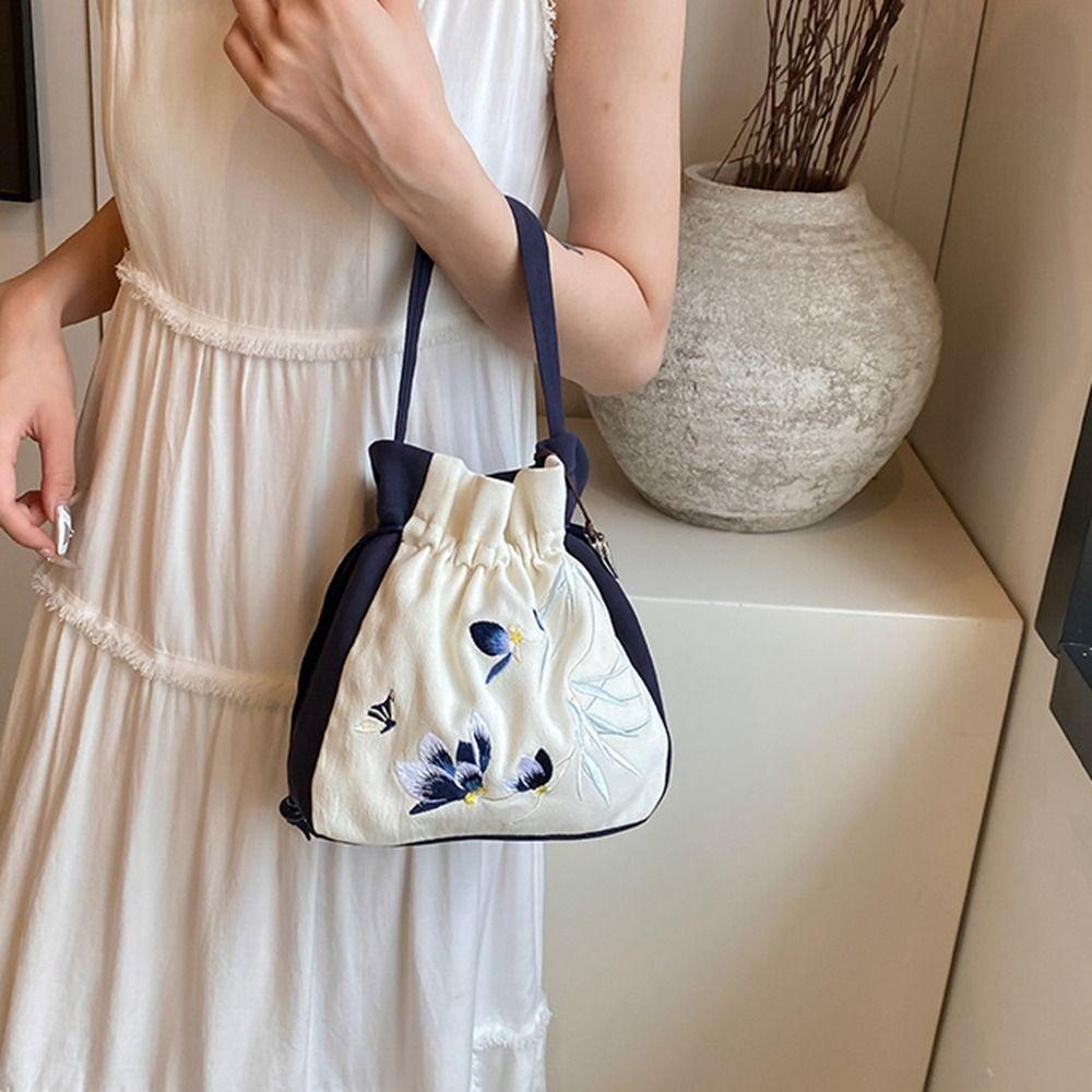 Flower Chinese Style Handbag Ancient Style Hanfu Crossbody Bag Printed Shoulder Bag  Shopping