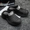 New Summer Fashion Couple Slippers Eva Baotou Men'S Sandals Outdoor Thick Bottom Hole Shoes Luxury Beach Men Garden Shoes