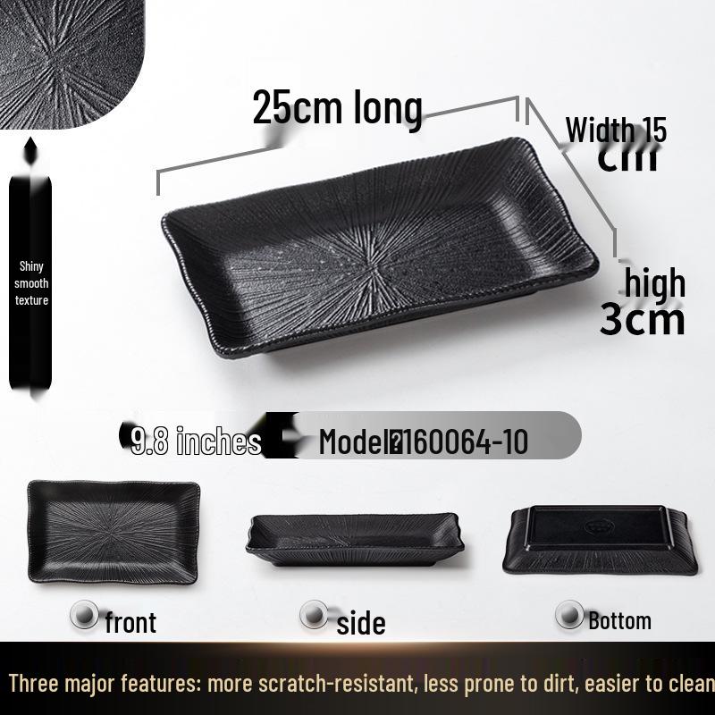 A5 Melamine Rectangular BBQ & Hot Pot Side Dish Plate