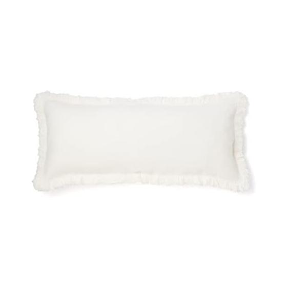 Francfranc Diamond Fringe Cushion Cover 100 x 45cm White (115)