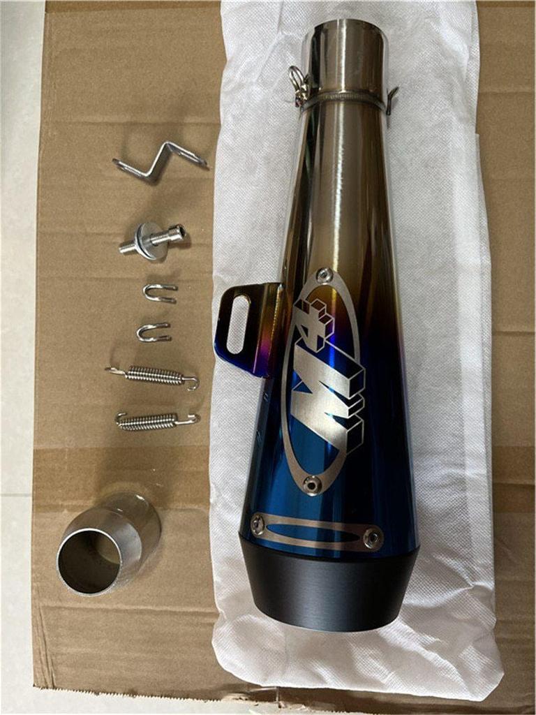 Universal M4 Motorcycle Exhaust for Kawasaki, Yamaha, and Sportbikes