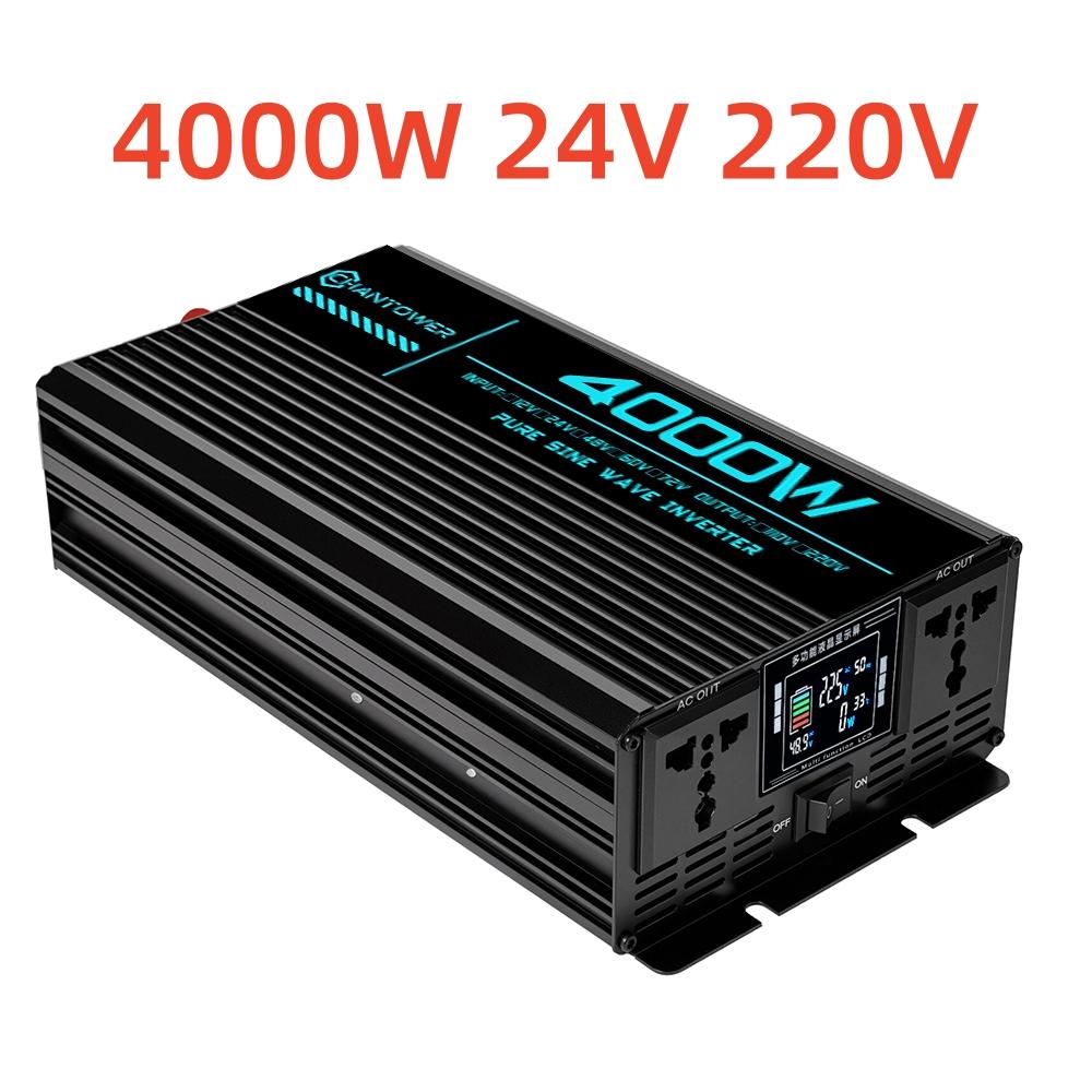 Pure Sine Wave Inverter DC 24V To AC 220V/110V 1000W 1600W 3000W 4000W 5000W 6000W Power Converter Car Solar Inverter