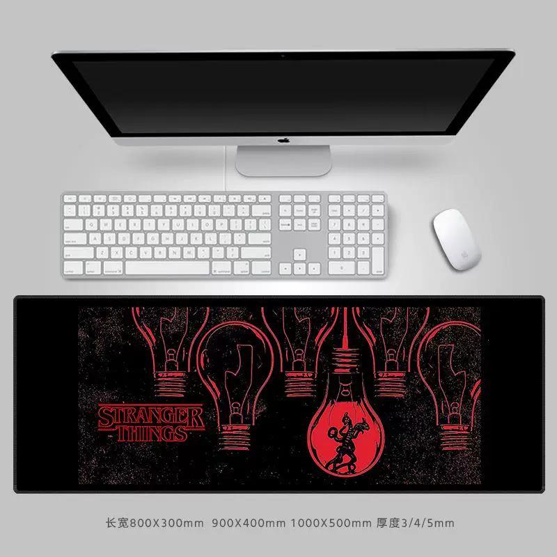 Premium Personalisierte Kreative Mauspads StrangerThings Leder-Mauspad Peripheres Computer-Tastaturpad Große Größe Büro-Schreibtischpad Tastaturpad