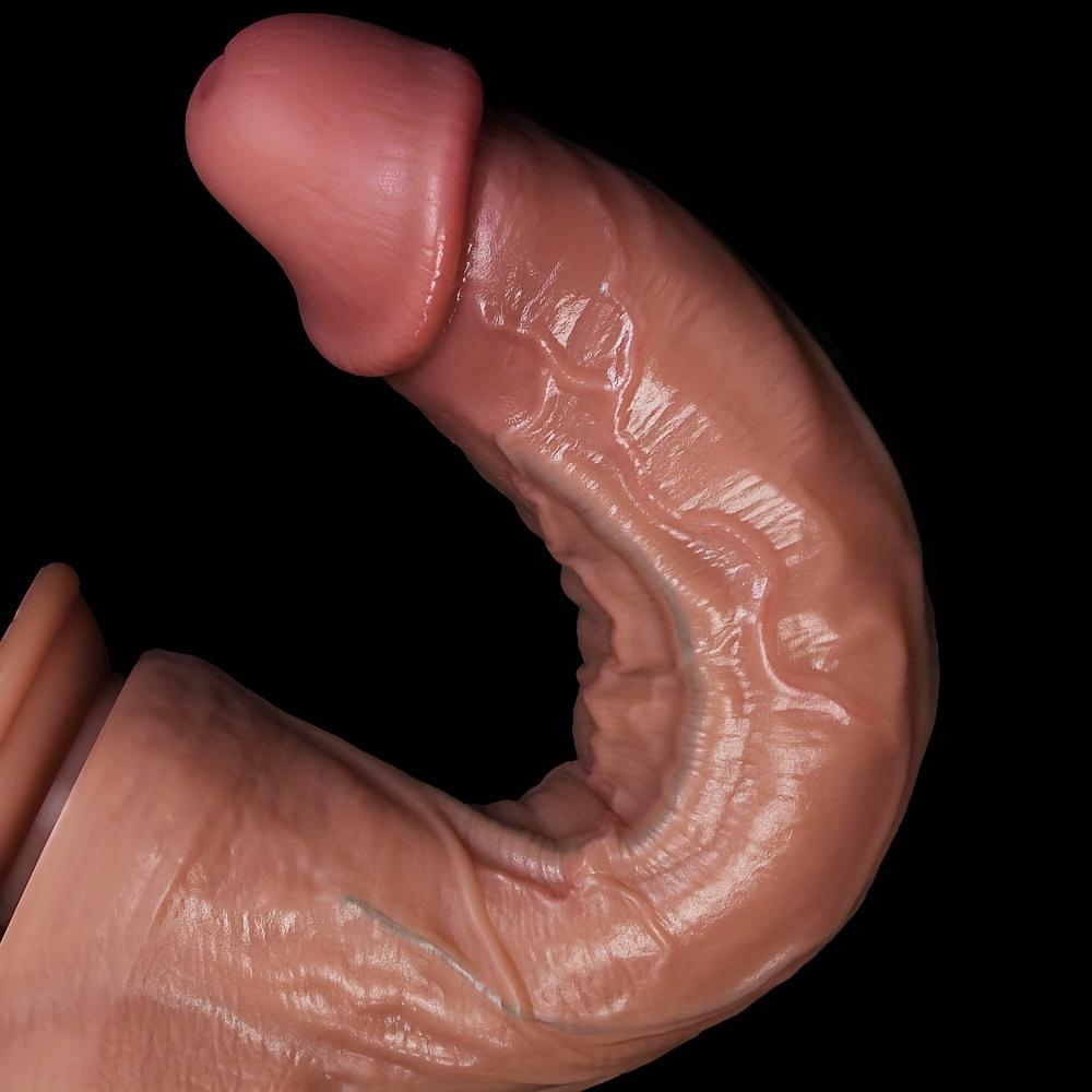 Realistic Female Dildo – Extra Large Soft Liquid Silicone Penis with Strong Suction Cup,Lifelike G-Spot &Anal Plug Toy for Hands-Free Solo,Couple Play