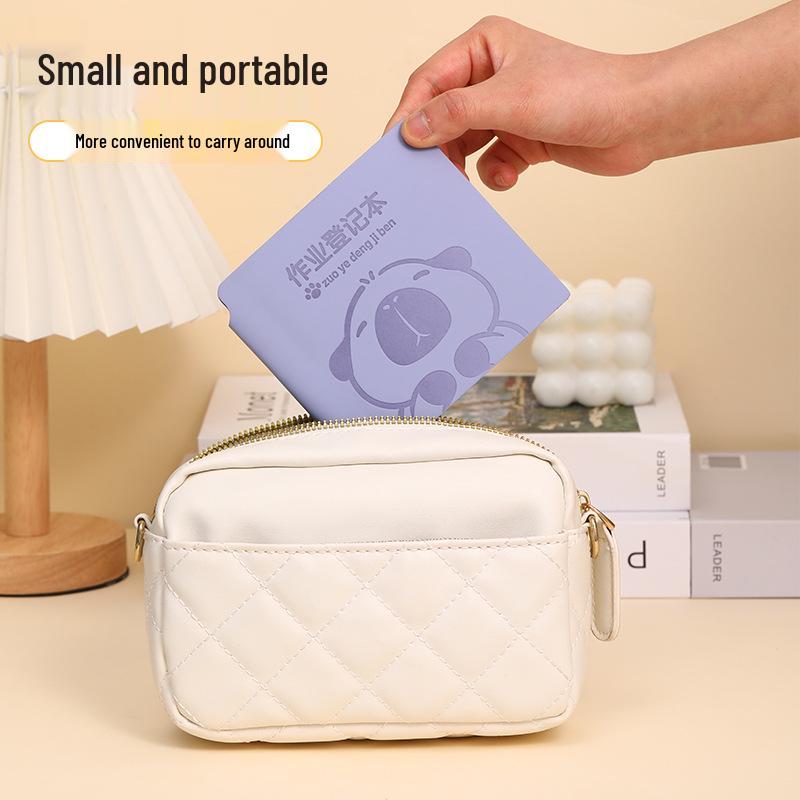 Yaoji First Grade Homework Record Book with Pen Holder - Thickened and Portable for Primary Students