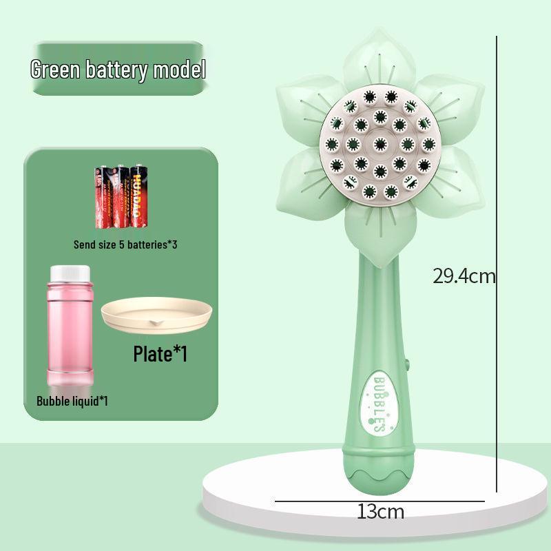 Angel Bubble Machine: 23-Hole Handheld Electric Bubble Gun for Kids