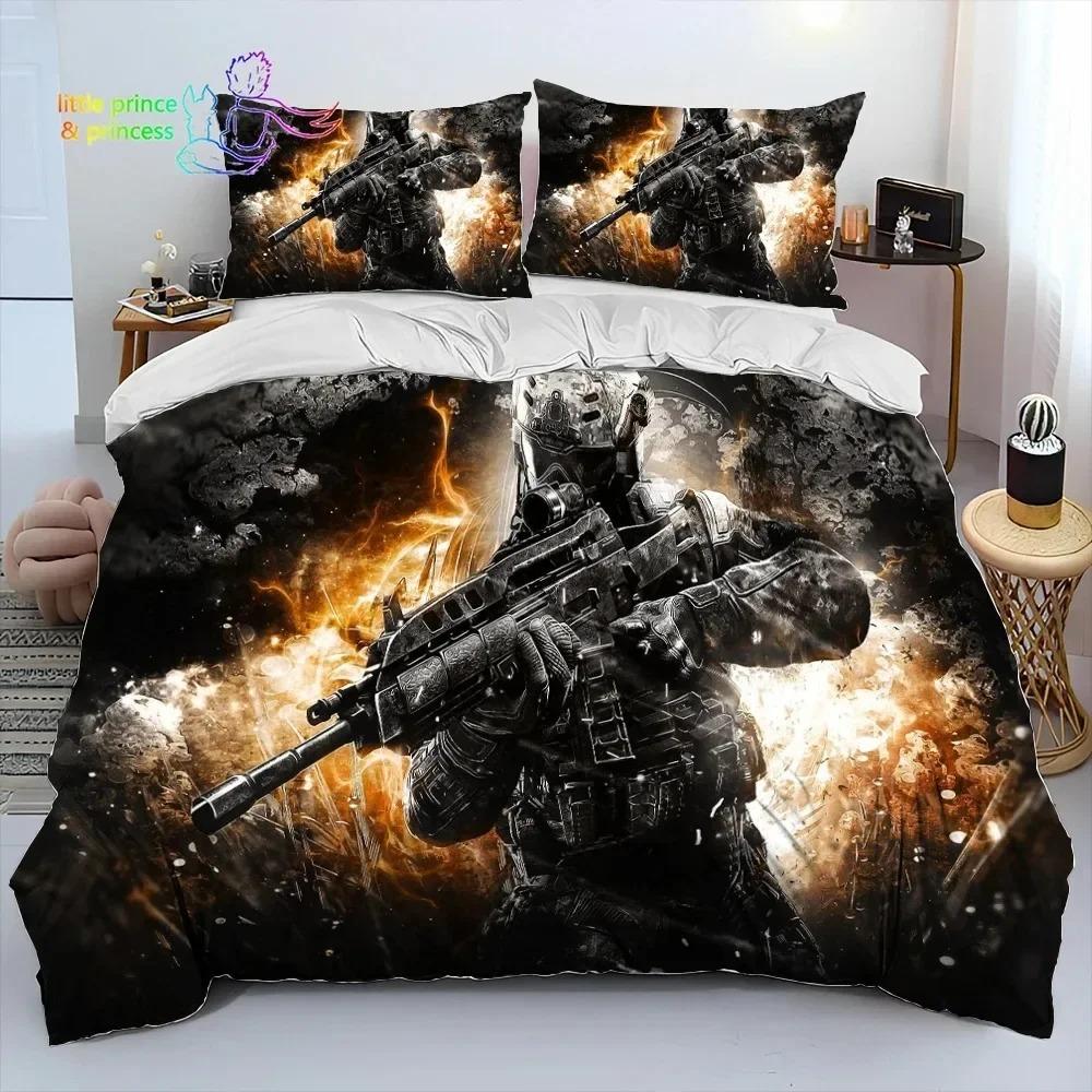 

Гра Call of Duty. Геймер. Постільна білизна. Комплект постільної білизни. Одномісний.. Повна ліжко. US Twin 173x218cm