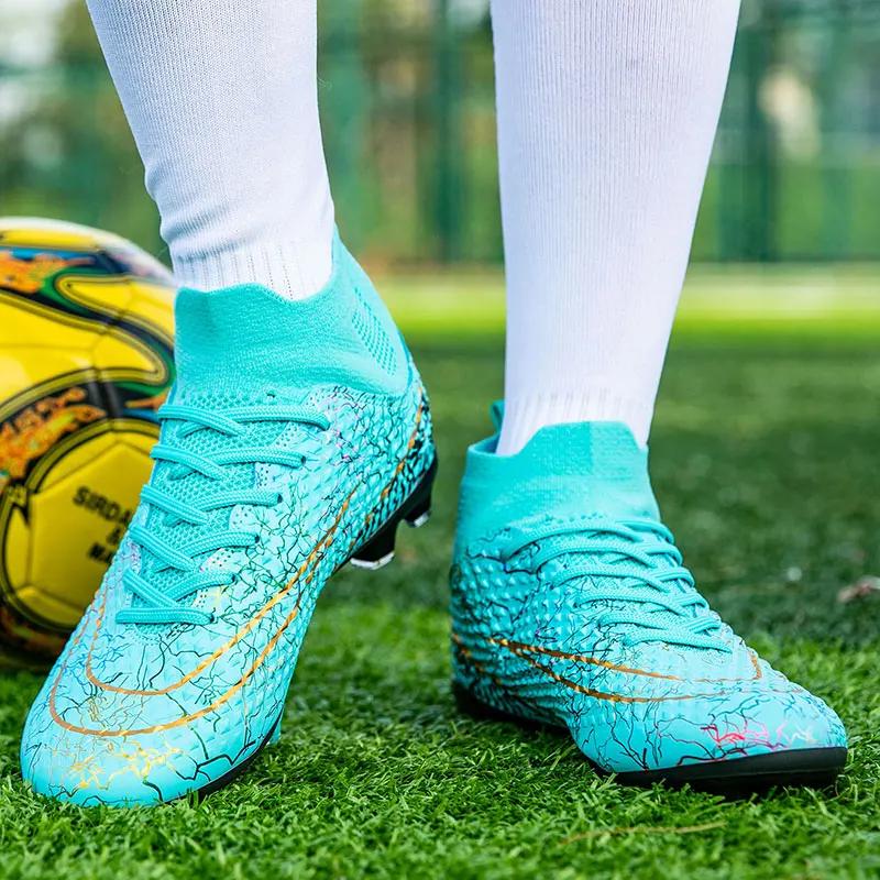 Męskie Buty Piłkarskie Outdoorowe Z Kolcami Profesjonalne Buty Piłkarskie Buty na Boisko Halowe TF/FG Szybkie Trampki Antypoślizgowe