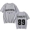 Tokyo Hotel Rock Band Print T-skjorte Street Uformelt sommer-kortermet universal-t-skjorte for kvinner og menn Klær Punk Tees