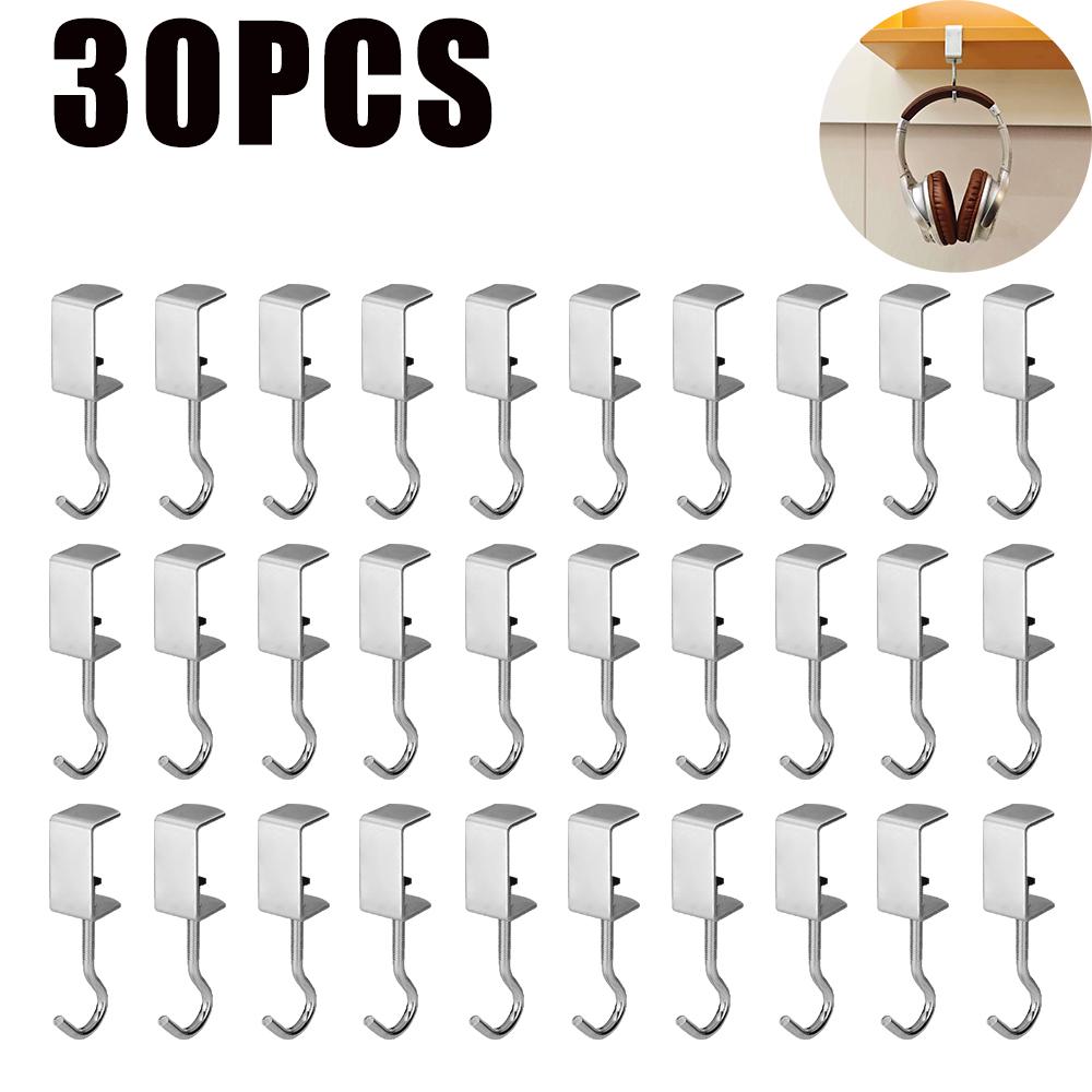 Ultra Durable Student Backpack Hook Adjustable No Adhesive Needed for Home Dorm Office Desk Mount Heavy Duty Hook Organizer