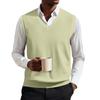 Men's V-neck Vest Sleeveless Knitted Pullover