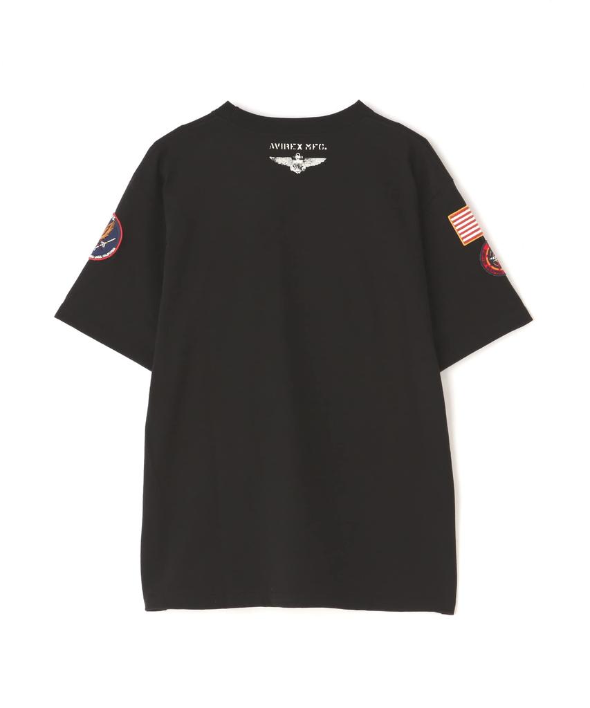Avirex Short Sleeve Squad Patch Dust Size T-Shirt Devils, Men's, 2XL, 010, Black, 783-3134046