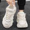 Men's Shoes Luxury Casual Breathable Sneakers for Men Comfortable Low Top Platform Boots for Men Height Increasing Sneakers