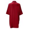 European & American Style Solid Color Silky Satin Women’s Long Pajama Shirt - Sexy, Comfortable, Skin-friendly.