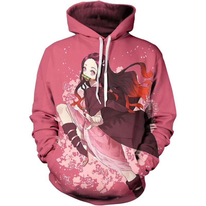 

Unisex Anime Hoodie, Adult/Youth Novelty Outerwear Pullover Sweatshirt For Men Women S
