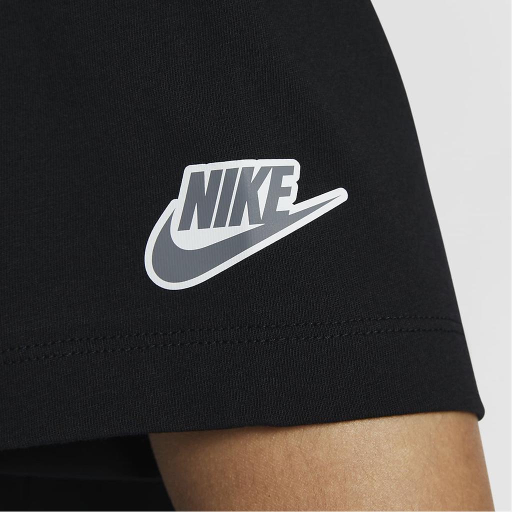 Nike Club Round Neck Printed Short Sleeve T-Shirt Men Tops Black FZ5420-010