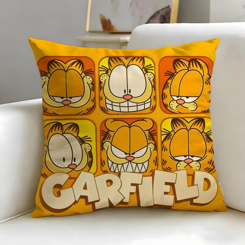 Federa Cuscino Classica Cartone Animato Garfield Morbida e Facile da Lavare – Versatile per Divano, Letto, Viaggio e Ufficio