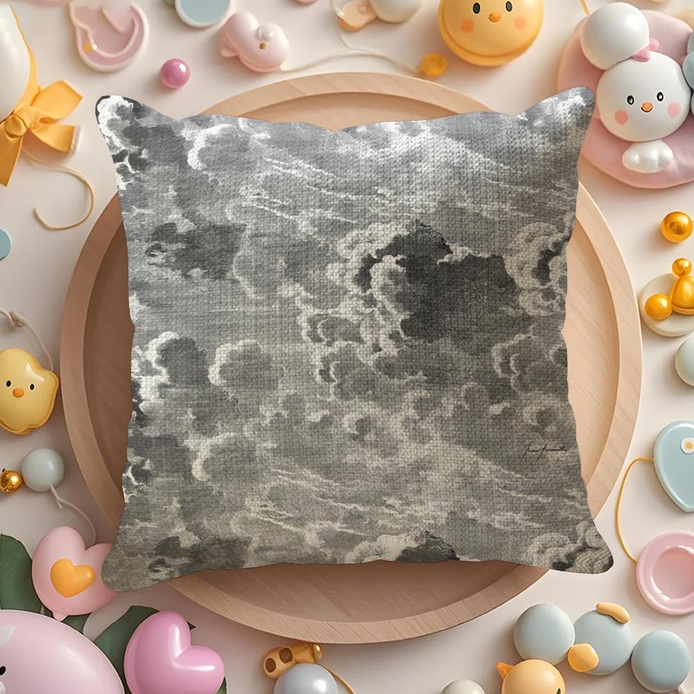 

Retro British grotesque style patterns Pillow Case Sofa Living Room Bedroom Headboard Backrest Cushion Square Cushion 30X30cm