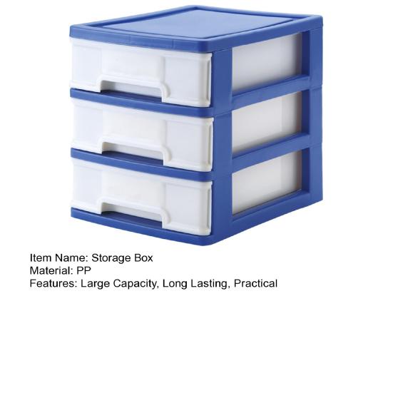 Stolní úložný zásuvkový úložný box Velkokapacitní 3vrstvý design Stohovatelné zásuvky organizér Kosmetické pouzdro