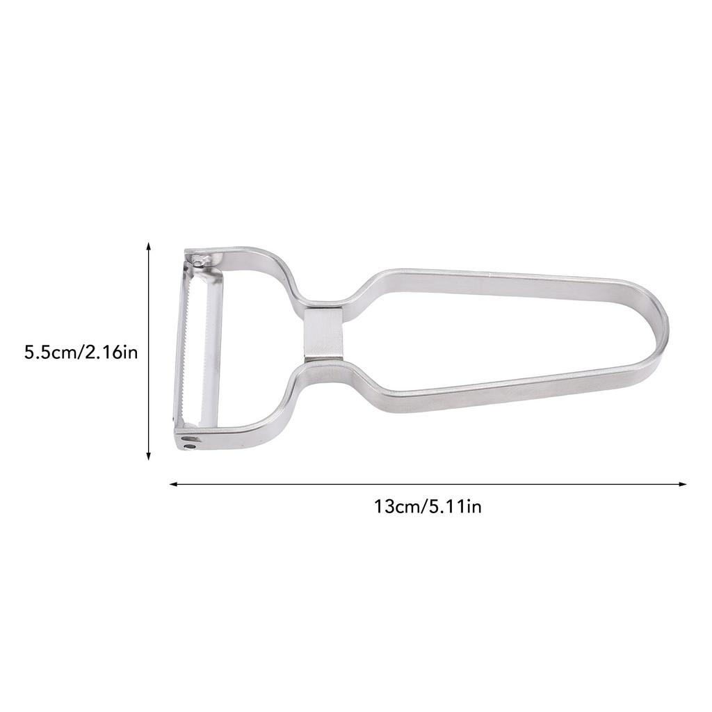 2PCS Vegetable Fruit Peeler Stainless Steel Easy Peeling Portable Kitchen Food Peeler for Cucumber Potato Travel