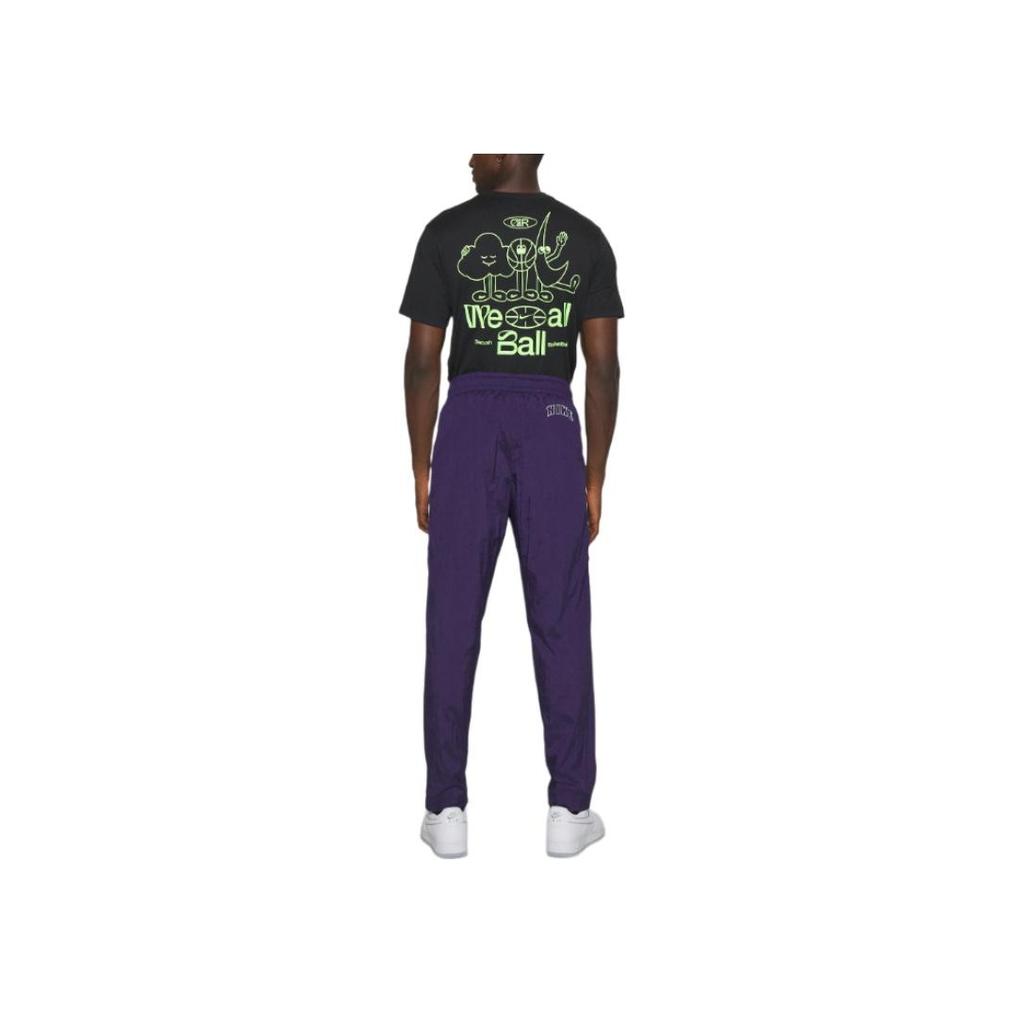 Nike Mid Rise Lace Up Straight Leg Casual Pants Men bottoms Purple FB7134-555