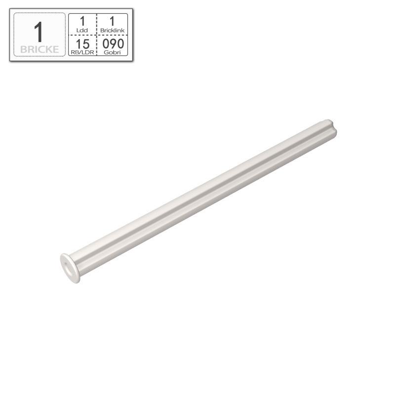 BRICKE 1x8 Single-sided Cross Axle with Stop Compatible with LEGO 55013 - Loose Parts 50g (~42 pcs)