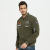 Men's Bomber Jacket Casual Winter Military Jackets Warm Quilted Windproof Coat With Pockets Stand Collar Work Jacket for Men Thermal Cargo Jacket