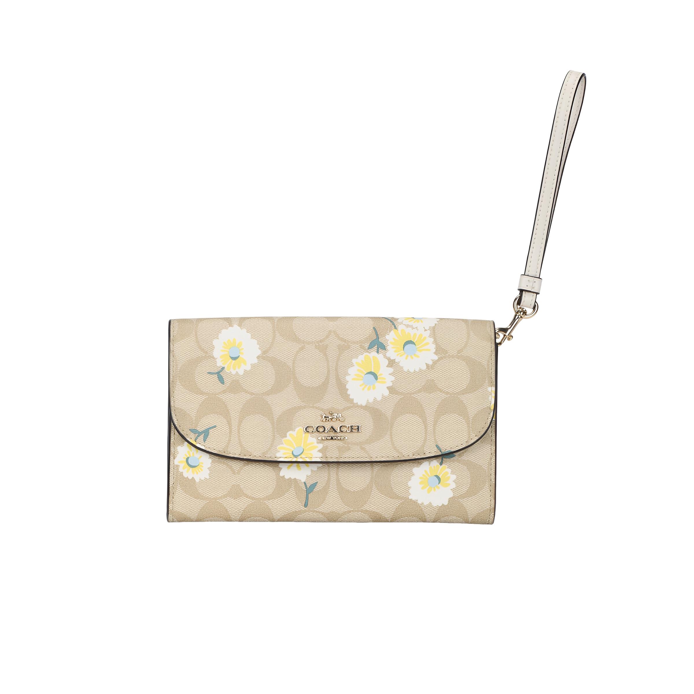 

Coach Gemma 18 Daisy Monogram Flap Canvas And Leather Chain Bag Women Handbags Khaki C3052-IMOTV Basic Set (Bag+Dust Bag)