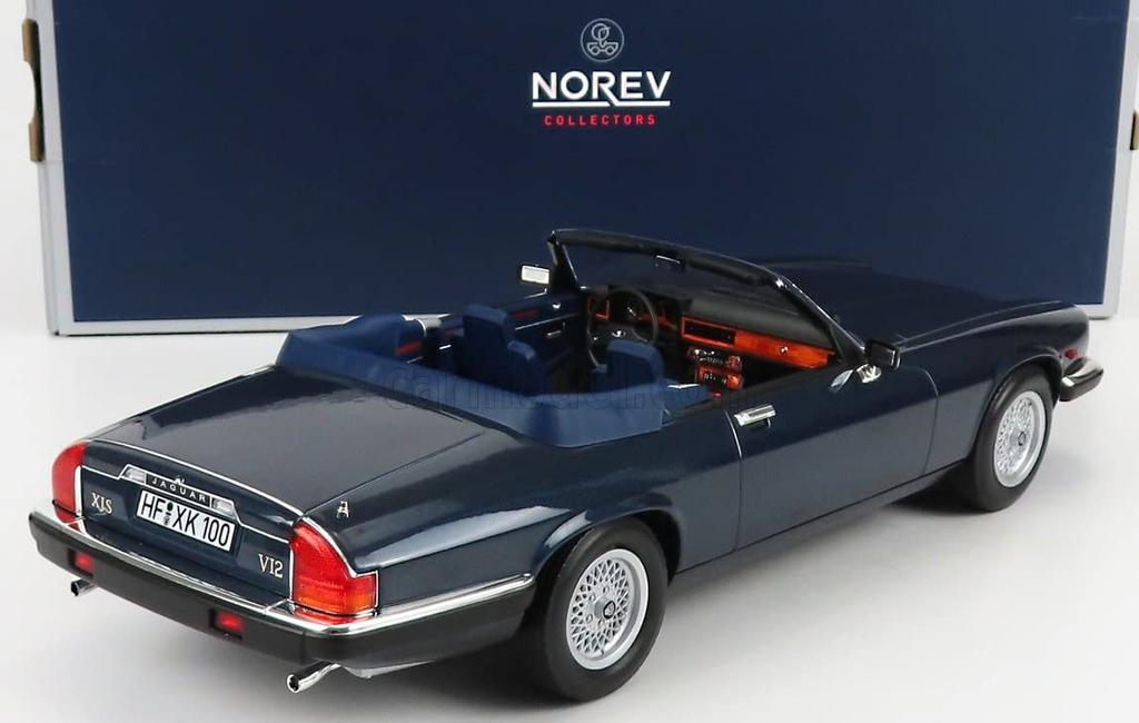 NOREV Scale Jaguar Cabriolet 1988 Limited Edition of 1000 Units 1/18 XJ-S (Blue)