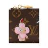 Louis Vuitton Lisa Mascot Zipper Design Coated Canvas Wallet Women Wallet Brown M15334